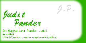 judit pander business card
